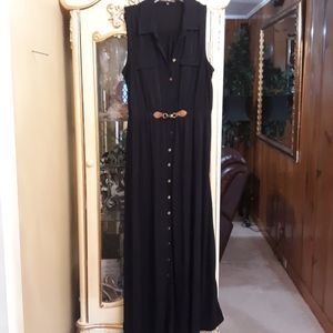Navy blue with gold buttons all purpose dress